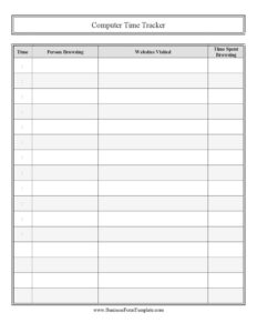 Computer Time Tracker