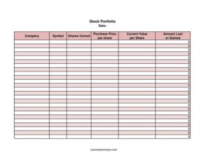 Stock Portfolio