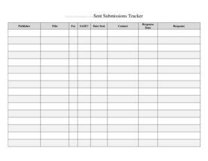 Submission Tracker Sent