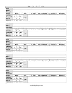 Library Loan List