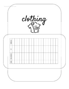 Clothing Cash Envelope