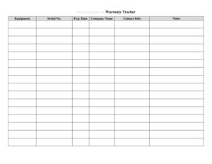 Warranty Tracker