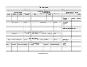 Tax Records