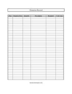Donation Record