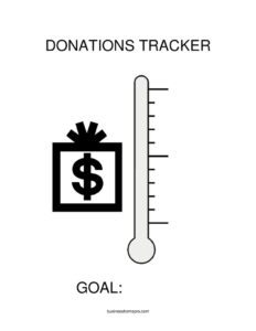 Donations Tracker Thermometer