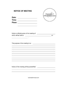 Notice of Meeting
