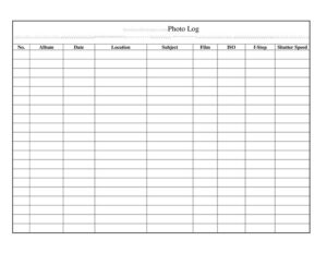 Photo Log